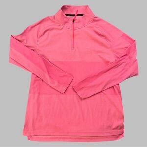 NIKE GOLF Men’s Dri Fit Pink Long Sleeve 1/2 Zip Size Large